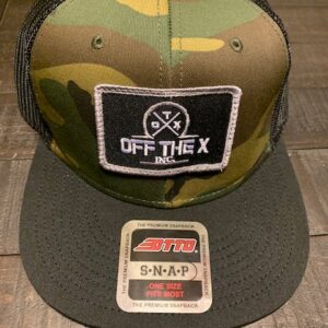 Woodland Camo "Otto Snap" Hat w/ Off The X Inc Logo Patch